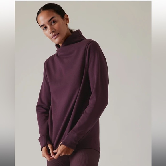 Athleta Cozy Karma Twist Neck Sweatshirt - Picture 1 of 10